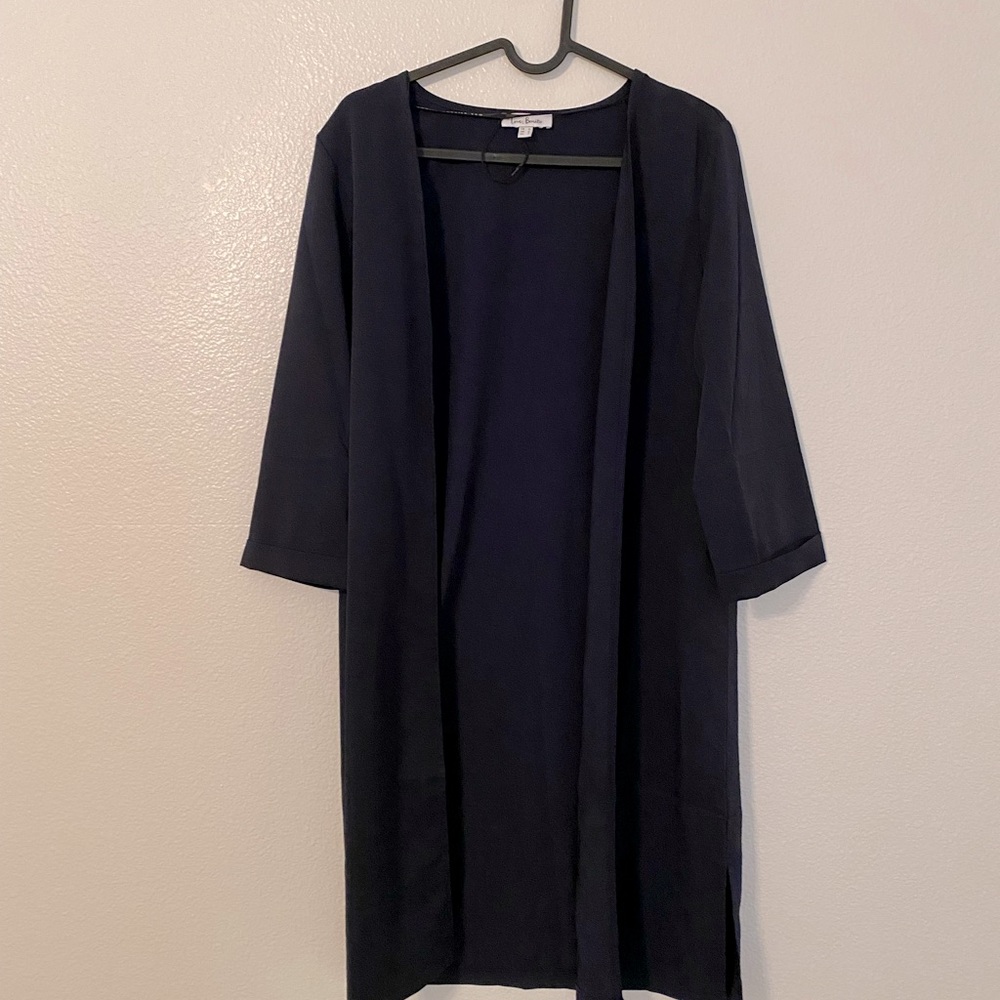 LOVEBONITO NAVY BLUE DUSTER